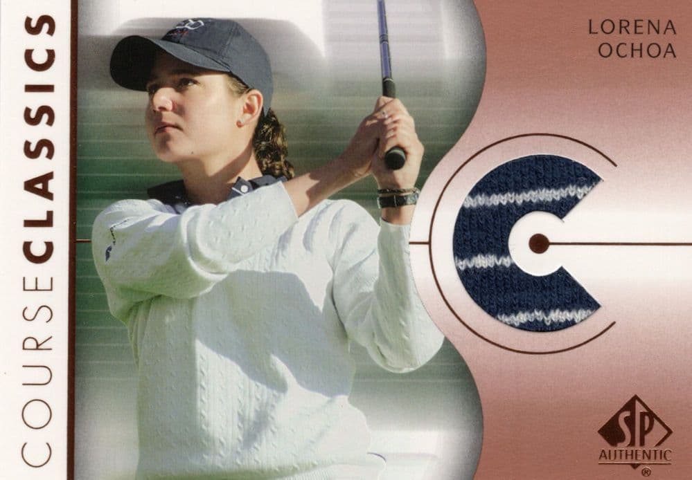 Lorena Ochoa Course Classics 2003 Authentic Worn PGA Tour Golf Shirt Card