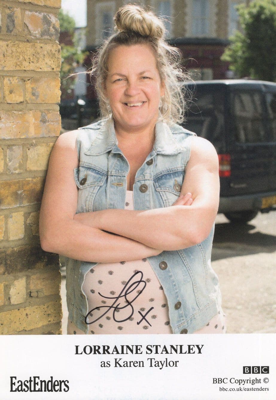 Lorraine Stanley as Karen Taylor Eastenders Hand Signed Cast Photo