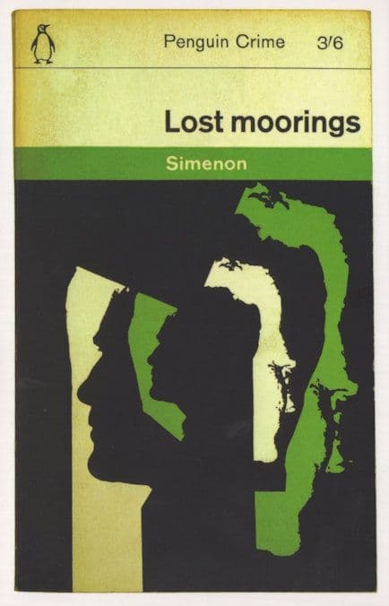 Lost Moorings Simenon 1962 Book Postcard