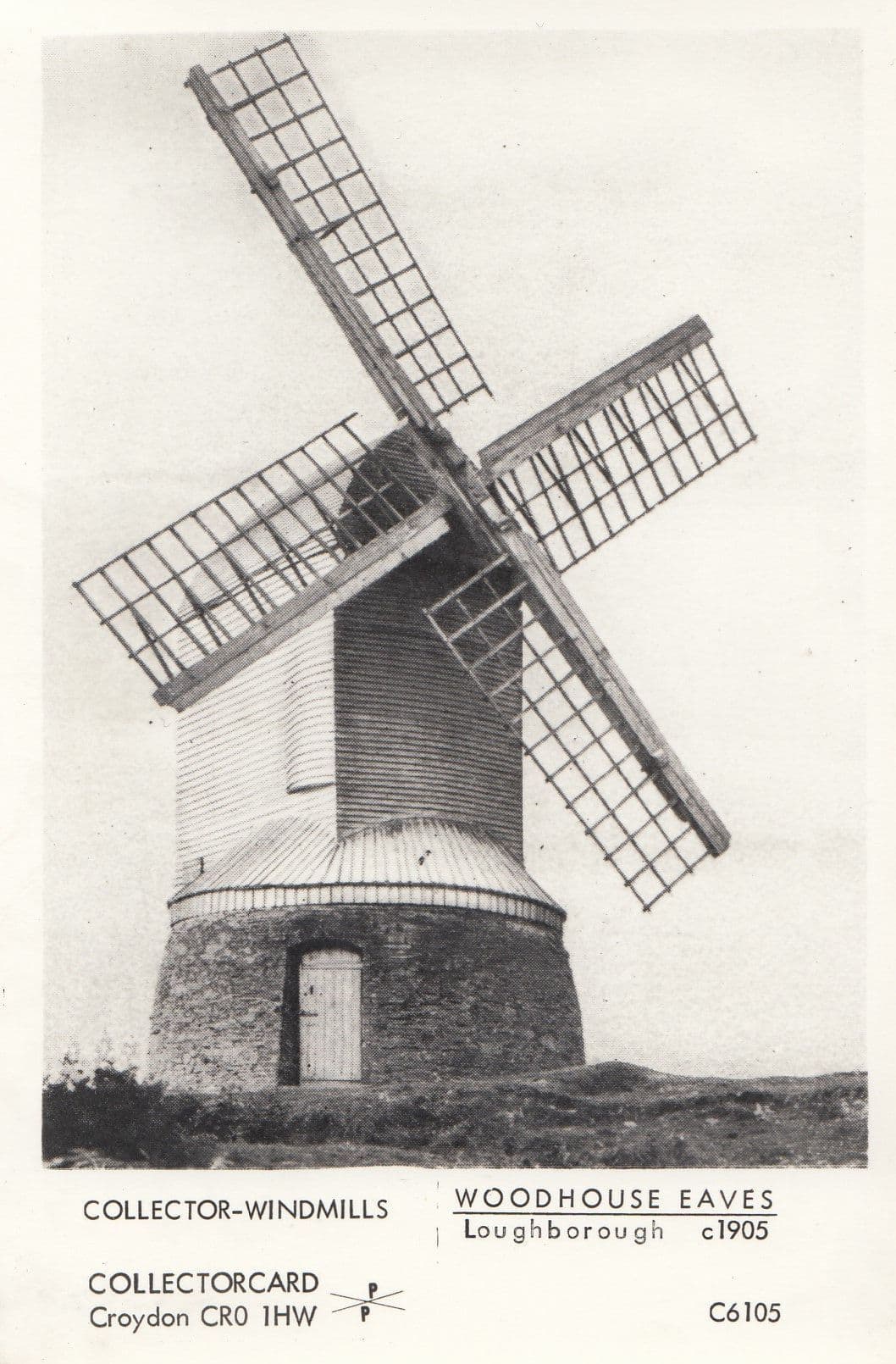 Loughborough Windmill Real Photo Postcard