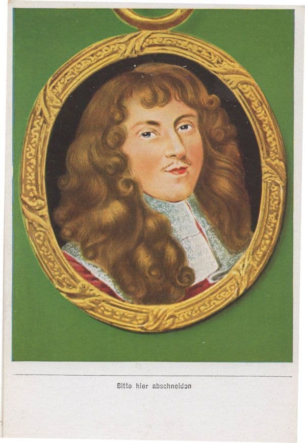 Louis Joseph Herzog Von Vendome Painting Old Rare Cigarette Card