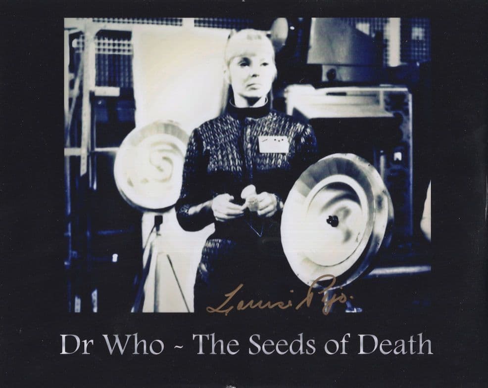 Louise Pajo Dr Who The Seeds Of Death 10x8 Hand Signed Photo