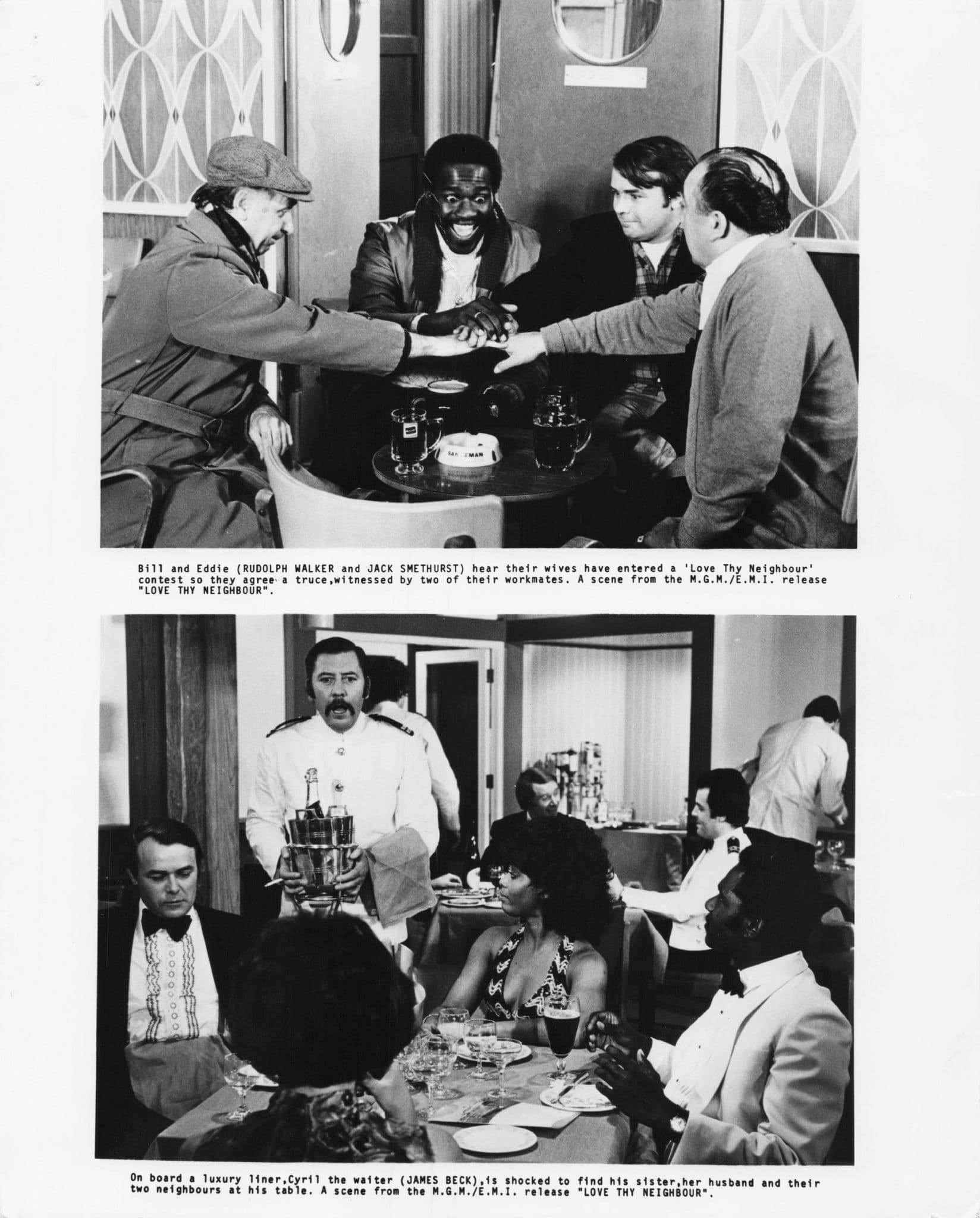 Love Thy Neighbour Patricia Heyes 2x Thames TV A4 Vintage Photo Still