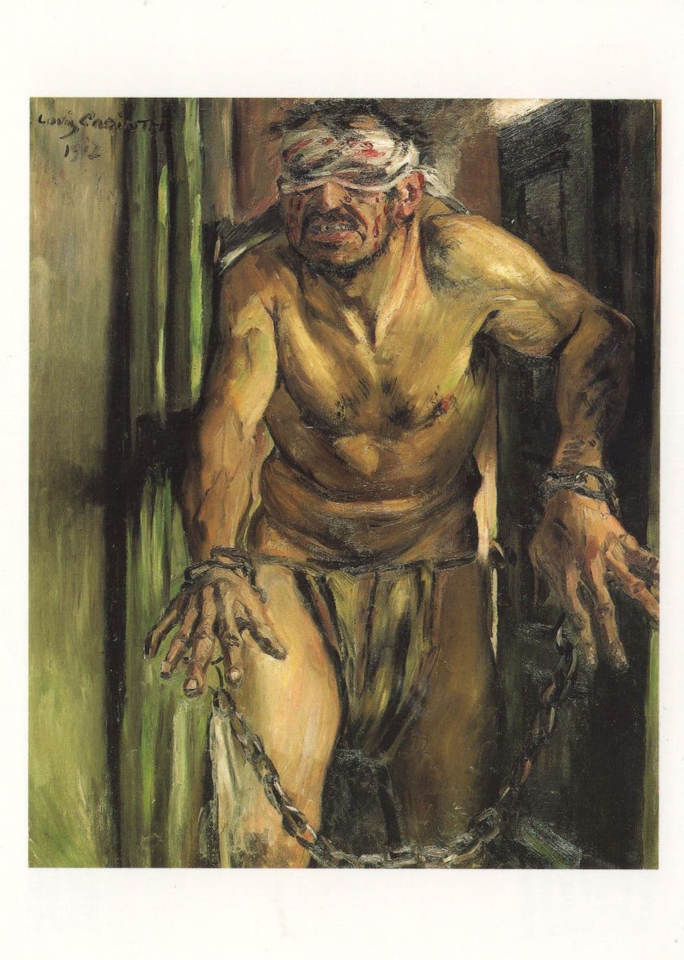 Lovis Corinth The Blinded Samson Tate Gallery Painting Postcard