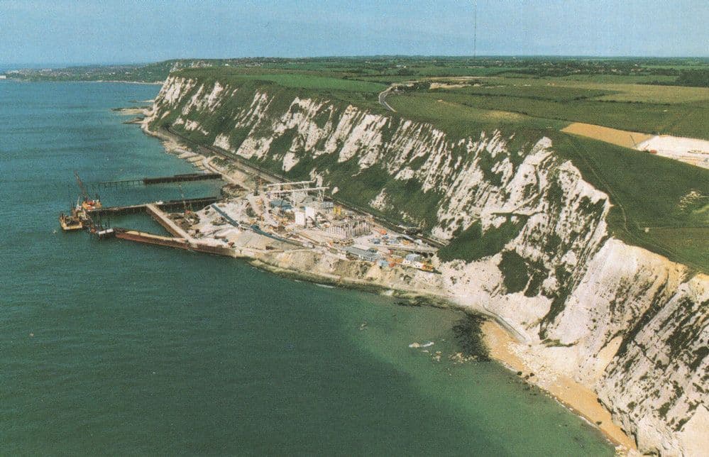 Lower Shakespeare Cliff Site June 1988 Euro Tunnel Postcard
