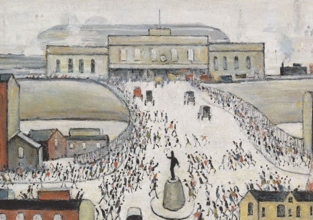 Lowry Station Approach Royal Academy Of Arts Exhibit Painting Postcard