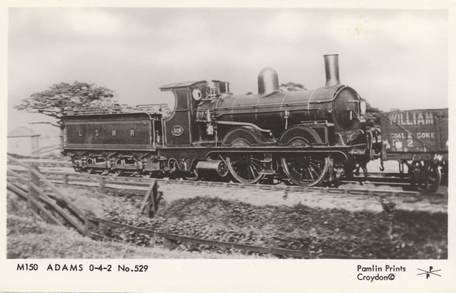 LSNR Adams 0-4-2 Train Railway RPC Postcard