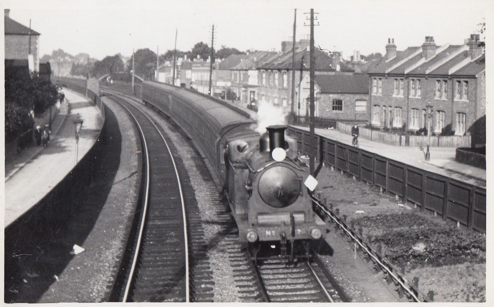 LSWR Class 0-4-4 Express Passenger Engine Train Photo