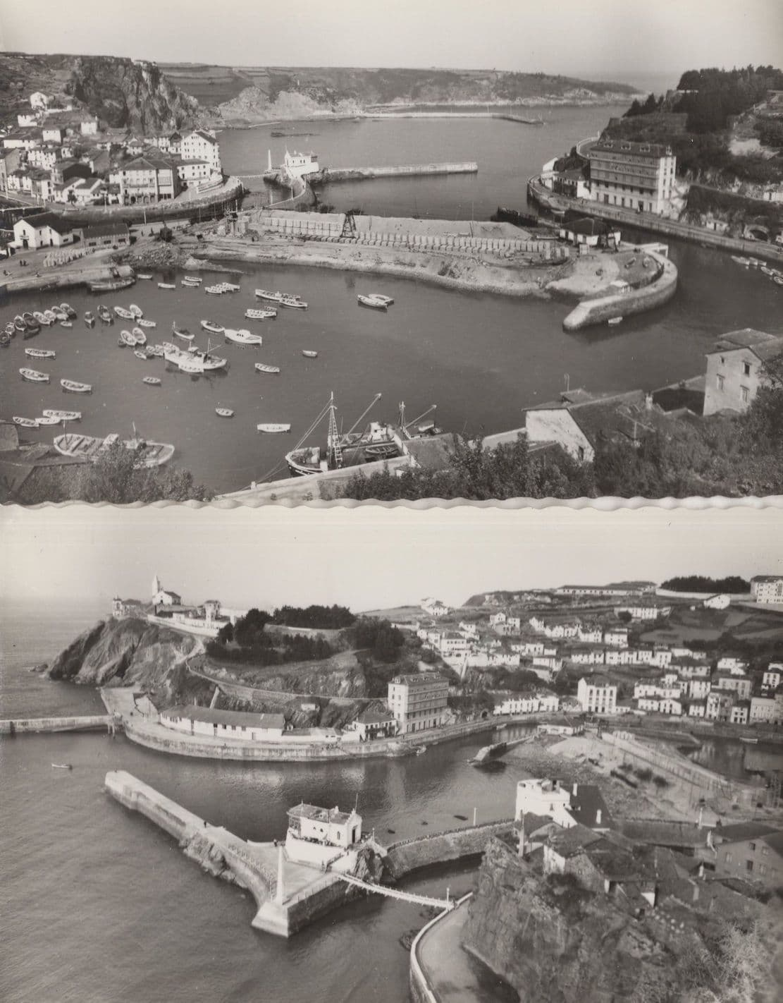 Luarca Italy 2x Aerial Real Photo Postcard s