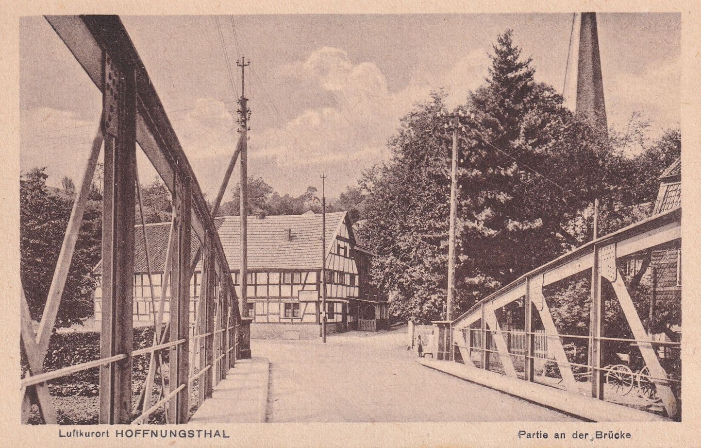 Luftkurort Hoffnungsthal Partie An Der Brucke German Postcard