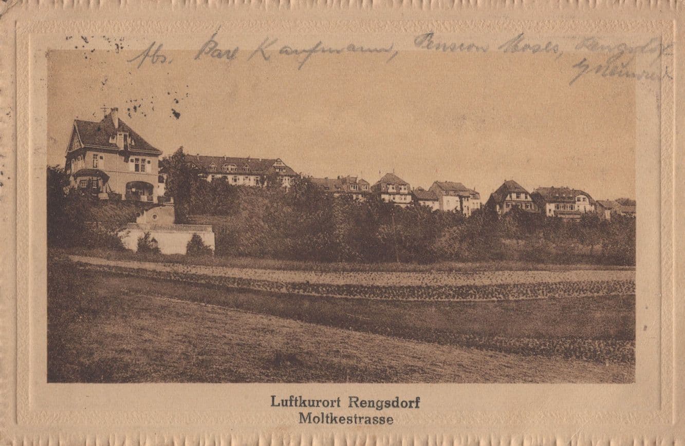 Luftkurort Rengsdorf Moltkestrase Antique German Postcard