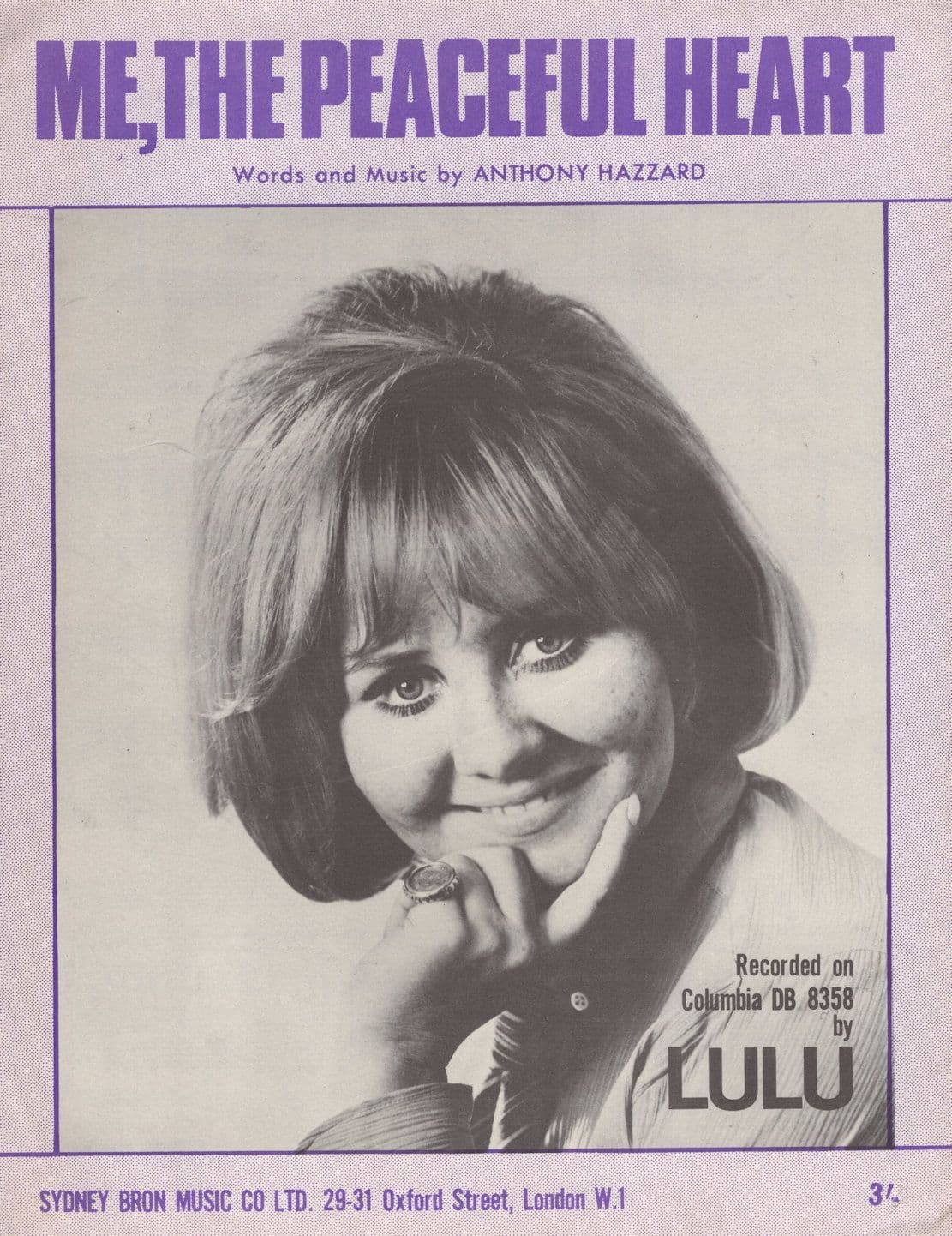 Lulu Me The Peaceful Heart Sheet Music