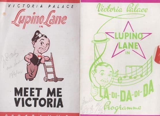 Lupino Lane Meet Me Victoria La Di Da 2x Musical WW2 London Theatre Programme