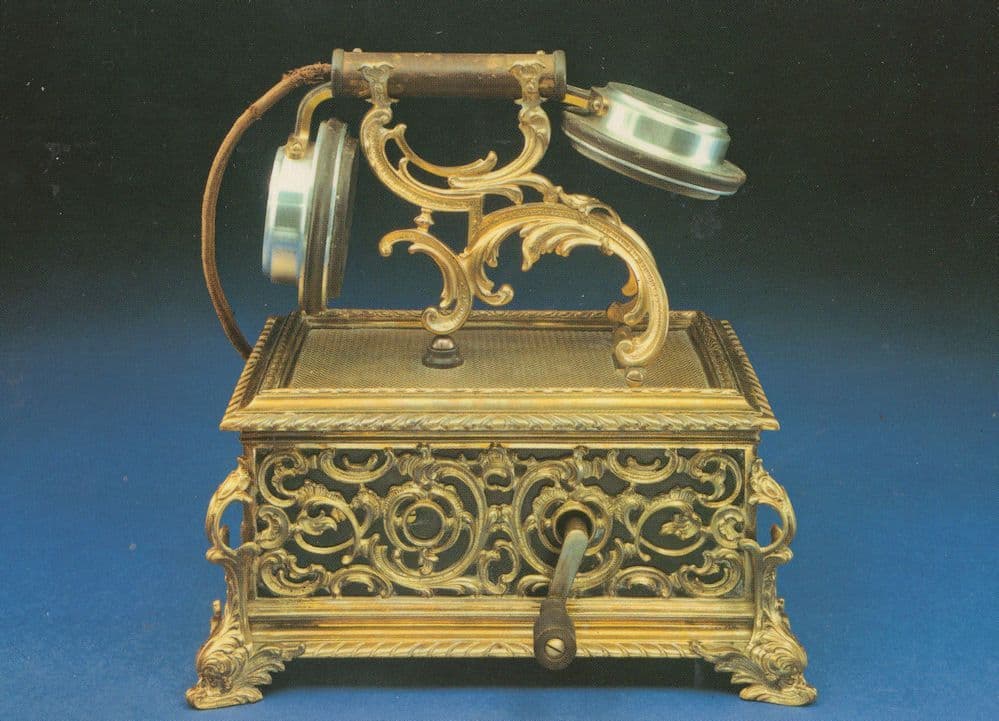 Luxus Fernsprechtischapparat Antique German Telephone Postcard