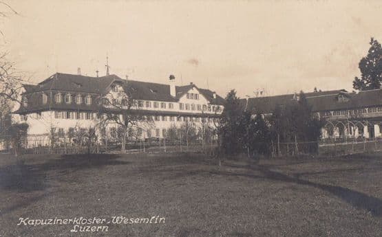 Luzern Wesemlin Kapuzinerkloster Monastry Antique Postcard