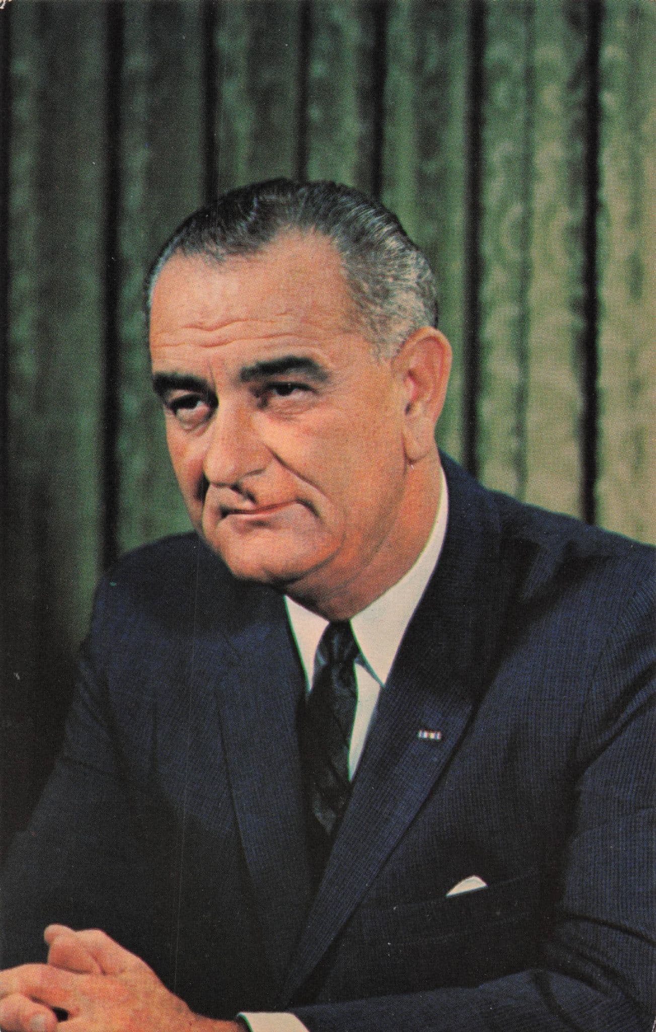 Lyndon Baines Johnson USA President Photo Postcard