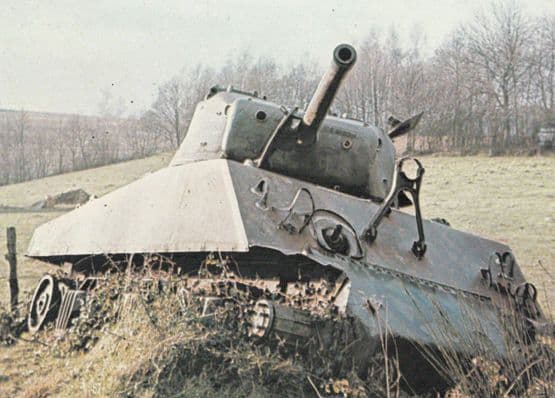 M4A3 Sherman from 1974 British Army Military Tank Rare Postcard