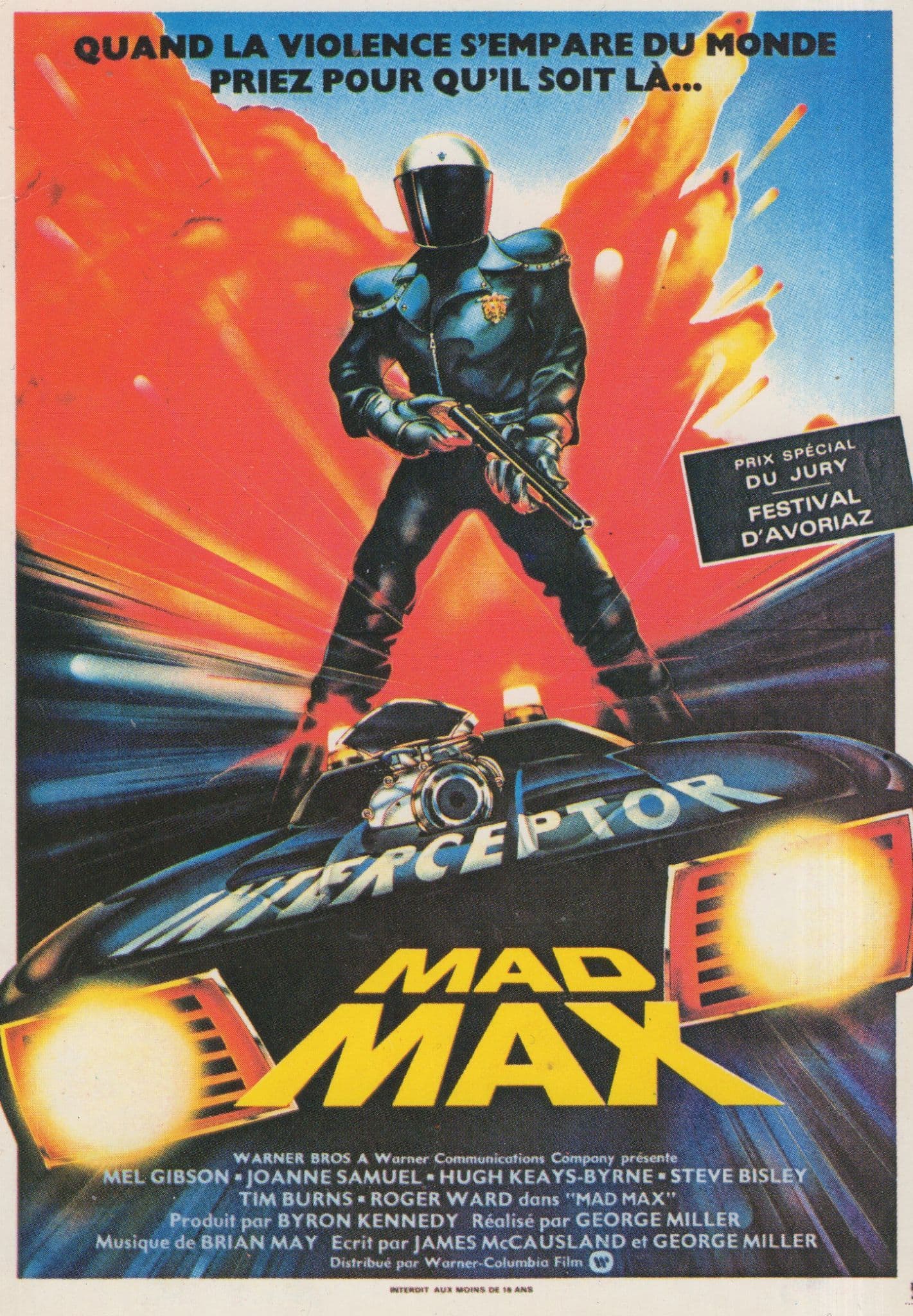 Mad Max French Cinema Postcard Film Rare Postcard