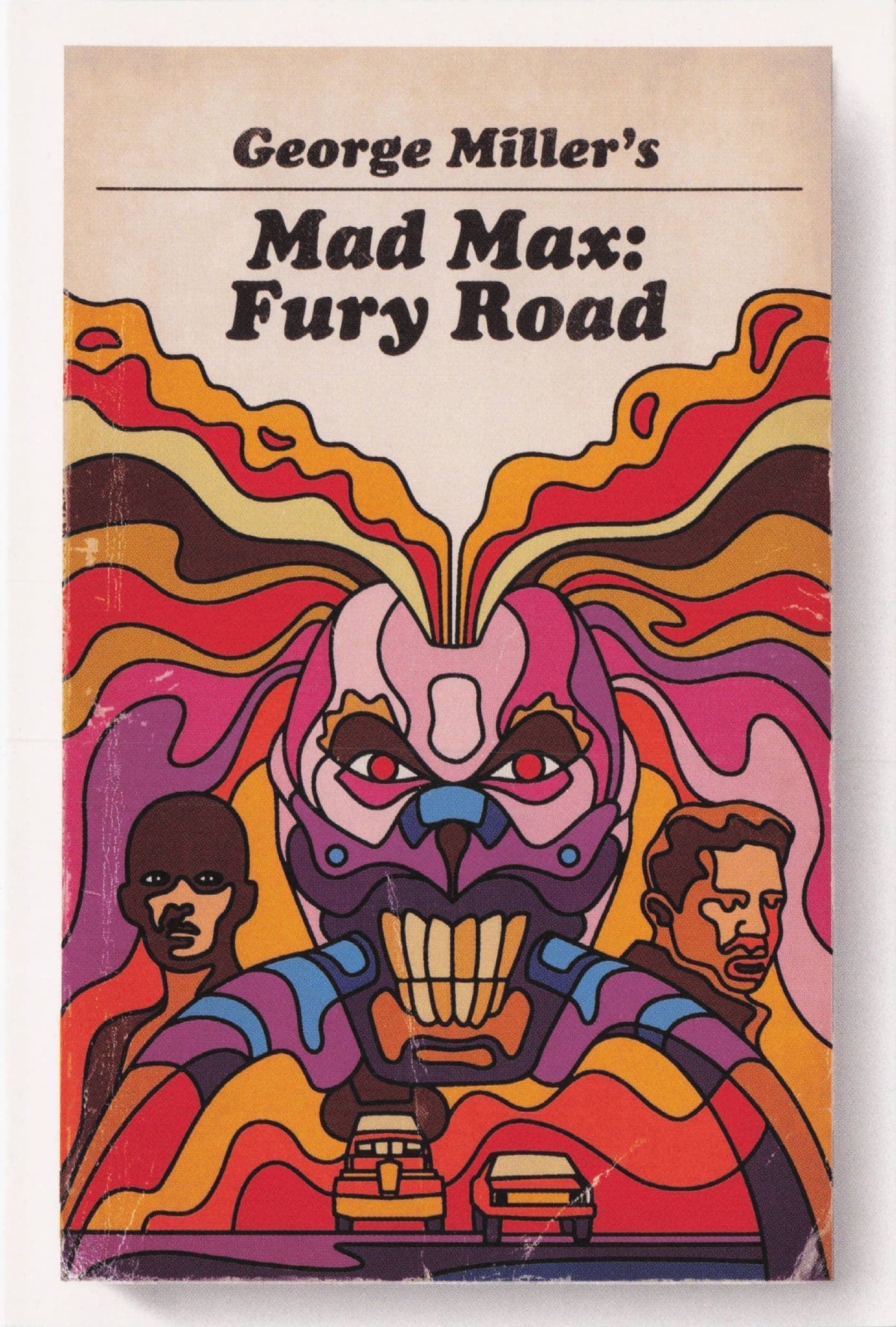 Mad Max Fury Road Film Movie As Rare Old Book Cover Postcard