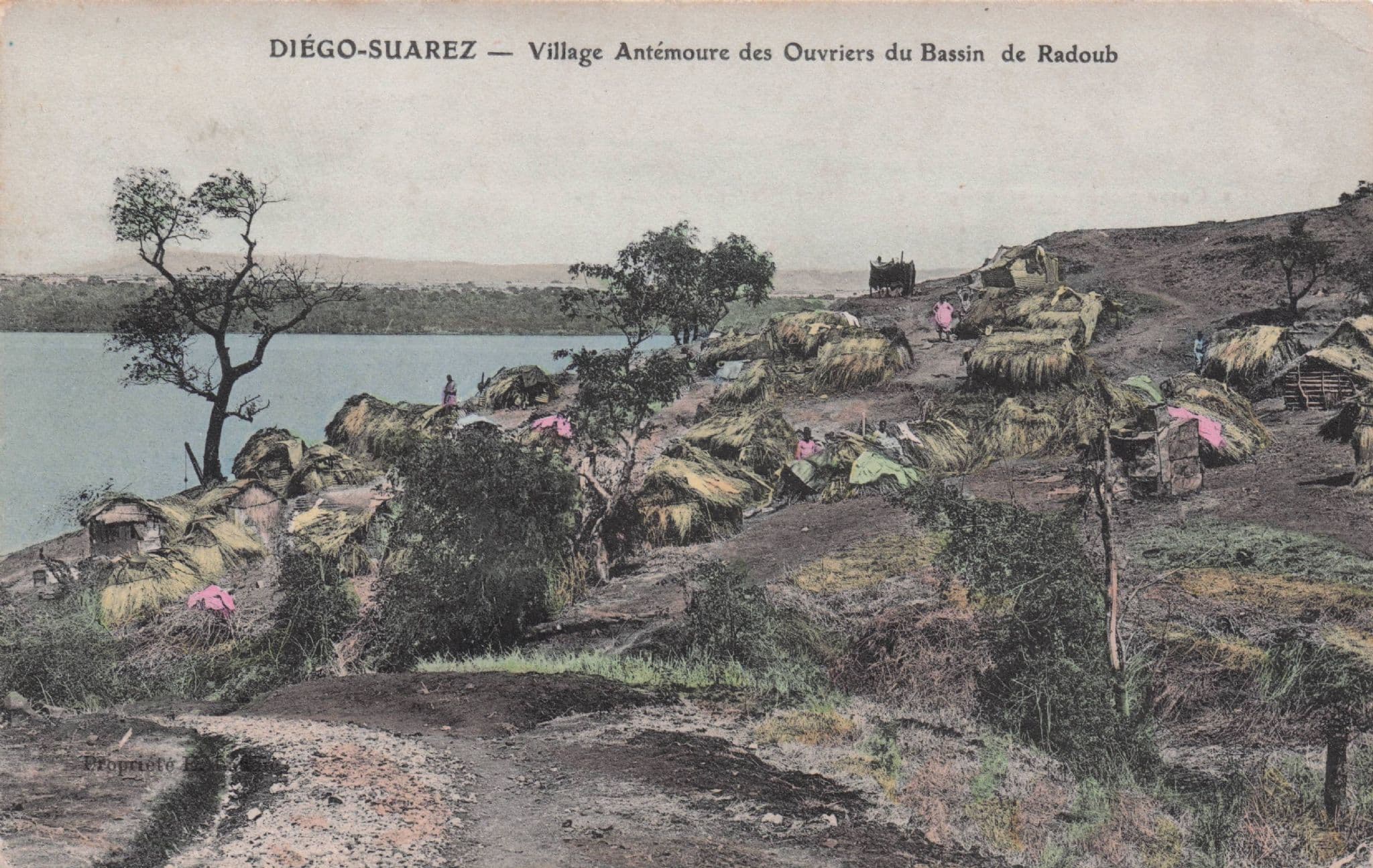 Madagascar Diego Suarez Bassin De Radoub Old Postcard