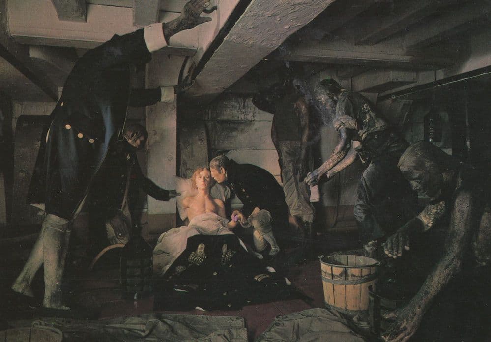 Madame Tussauds The Battle Of Trafalgar Nelson Waxwork Postcard