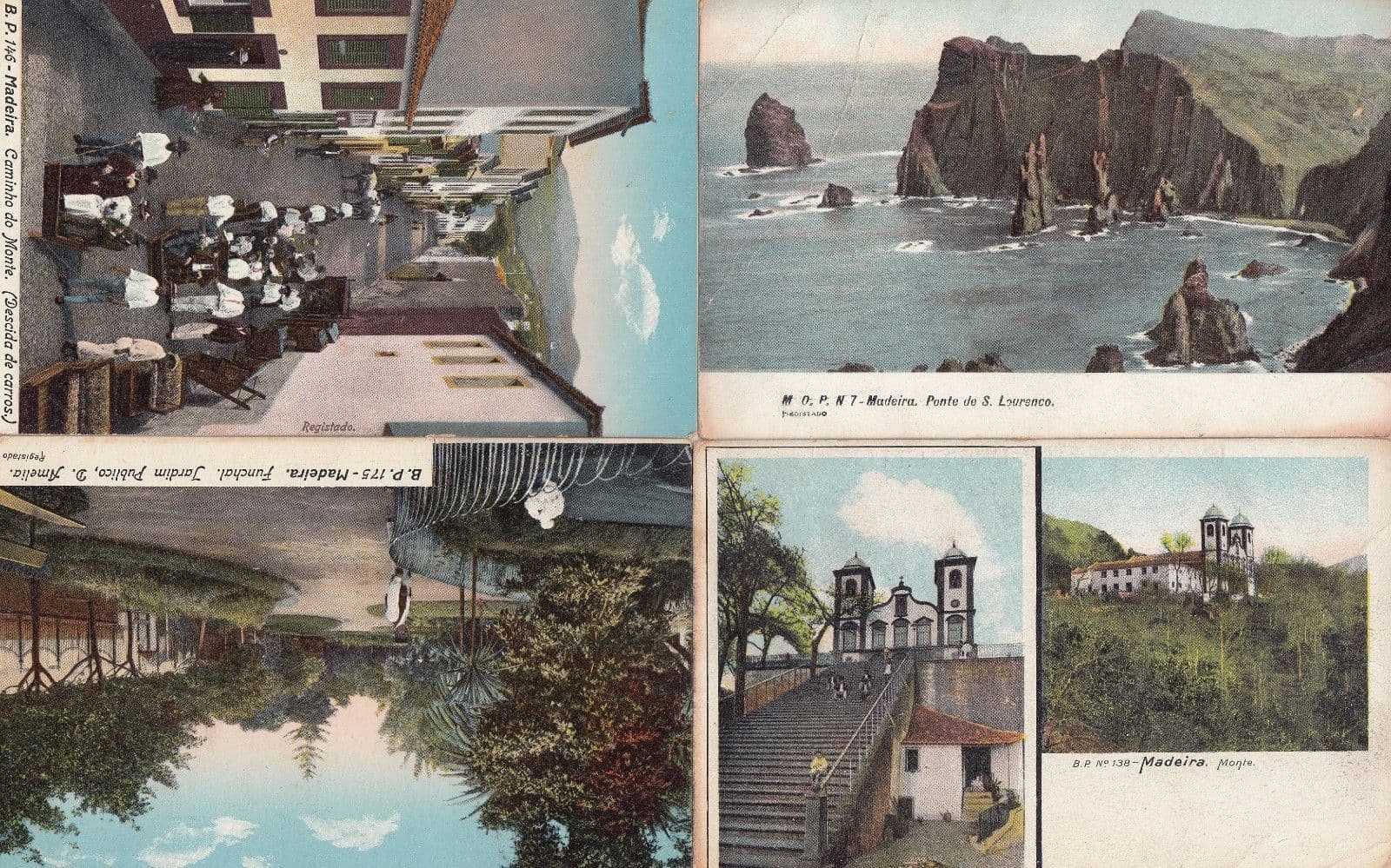 Madeira Portugal Funchal Cathedral Jardim 7x Postcard s