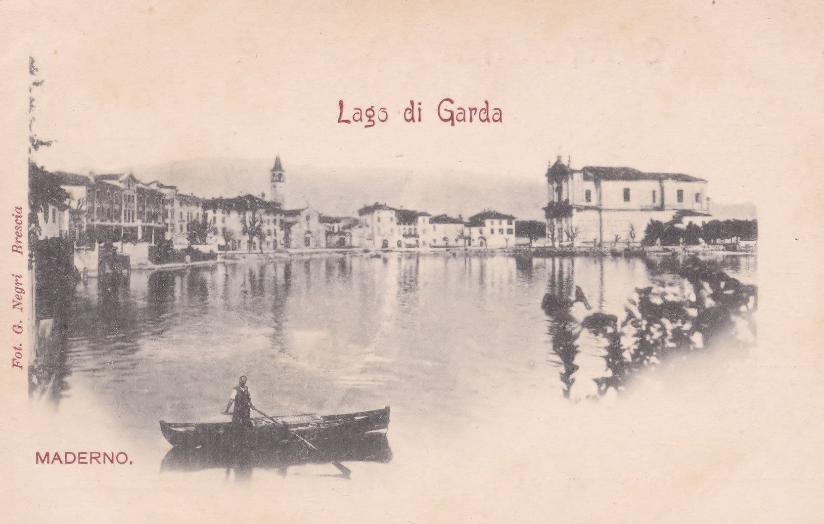 Maderno Lago Di Garda Antique Italian Postcard