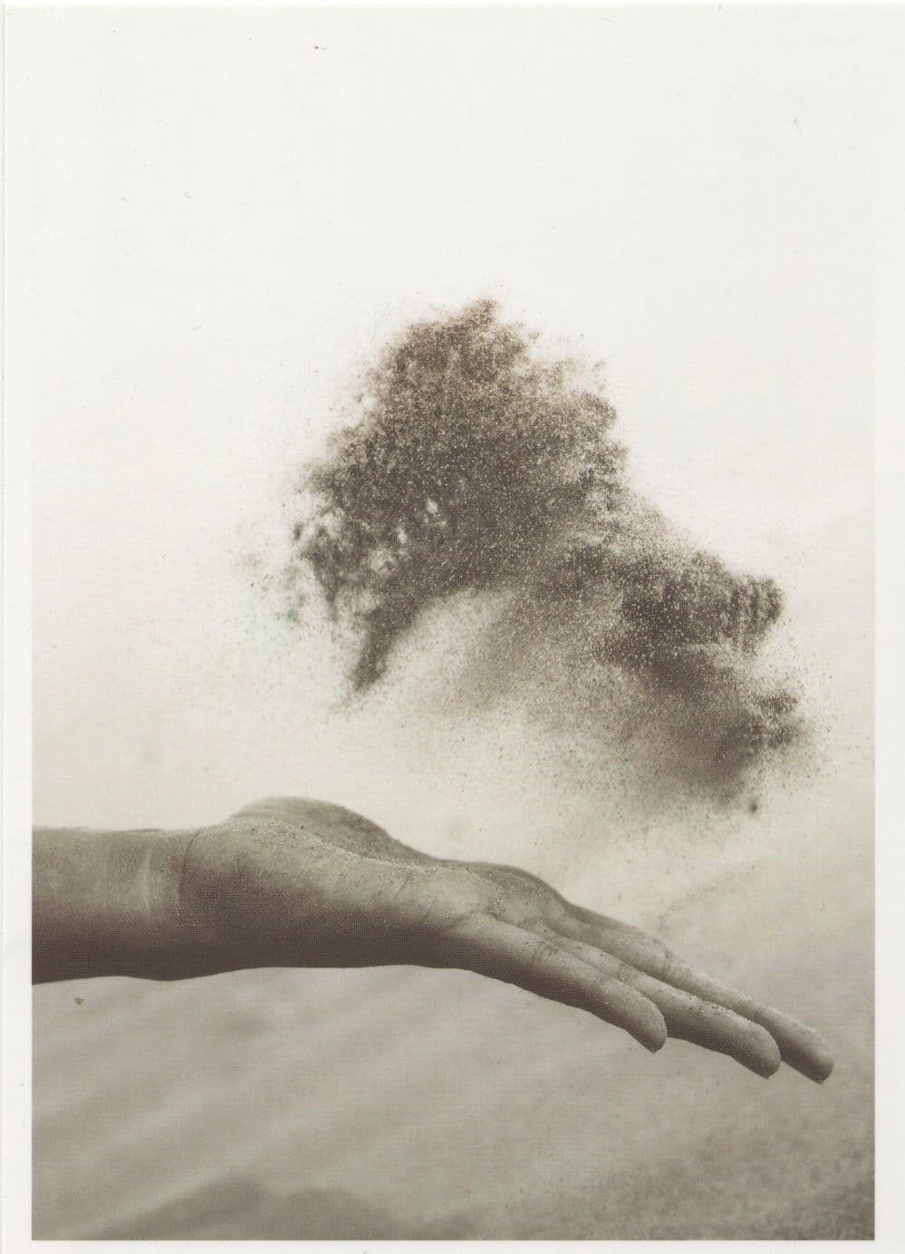 Magical Space Dust Sand Storm On Hand Amazing German Postcard