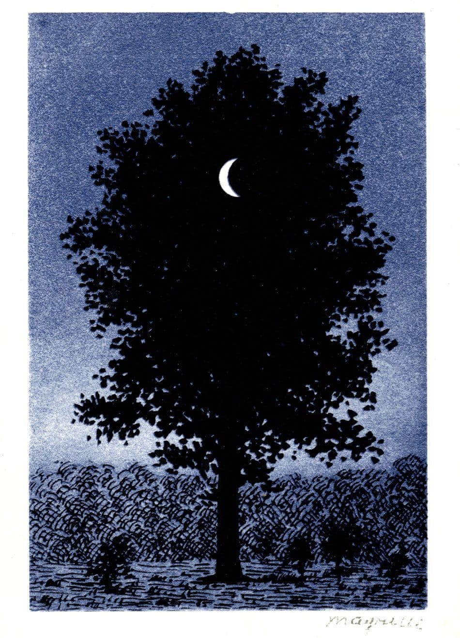 Magritte Le 16th Septembre September Painting Postcard