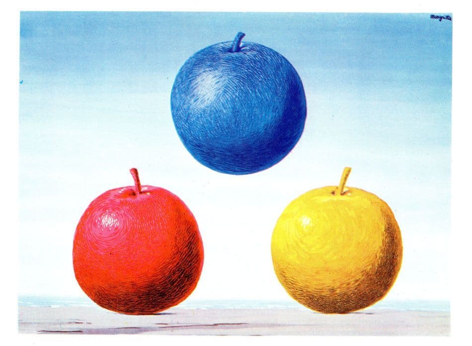 Magritte Les Jeunes Amours Painting Postcard