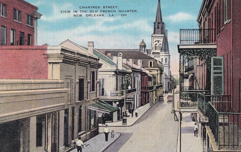 Maison Montegut Courtyard New Orleans Louisiana Postcard
