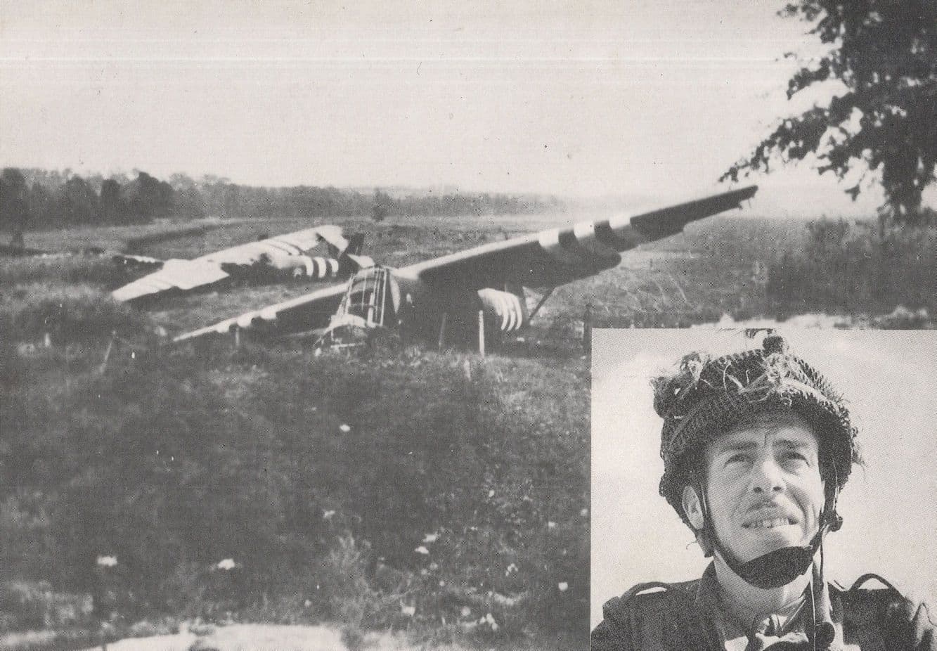 Major John Howard USA To French Glider Pilot Plane Pegasus Bridge Postcard