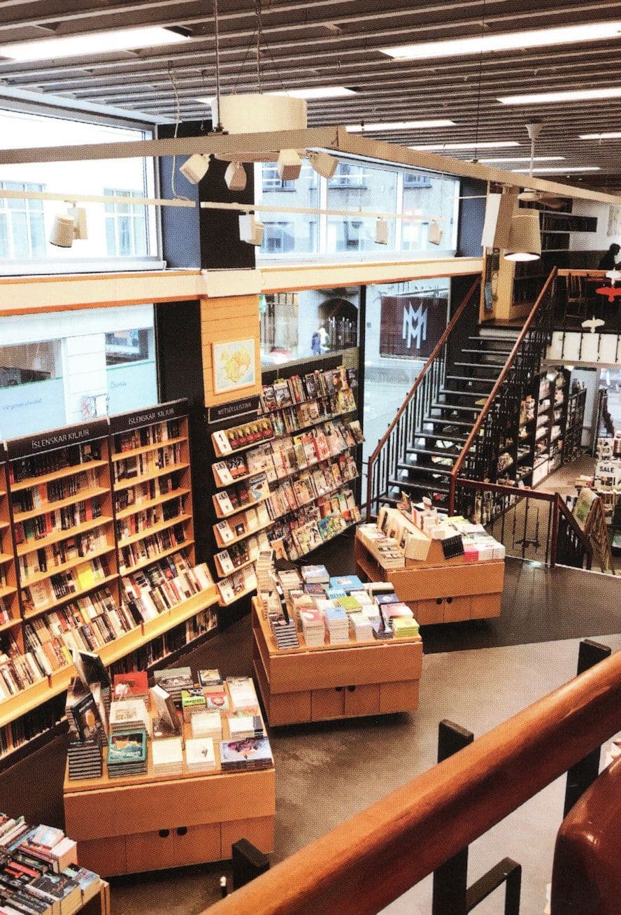 Mal Og Menning Reykjavik Iceland Book Store Shop Postcard