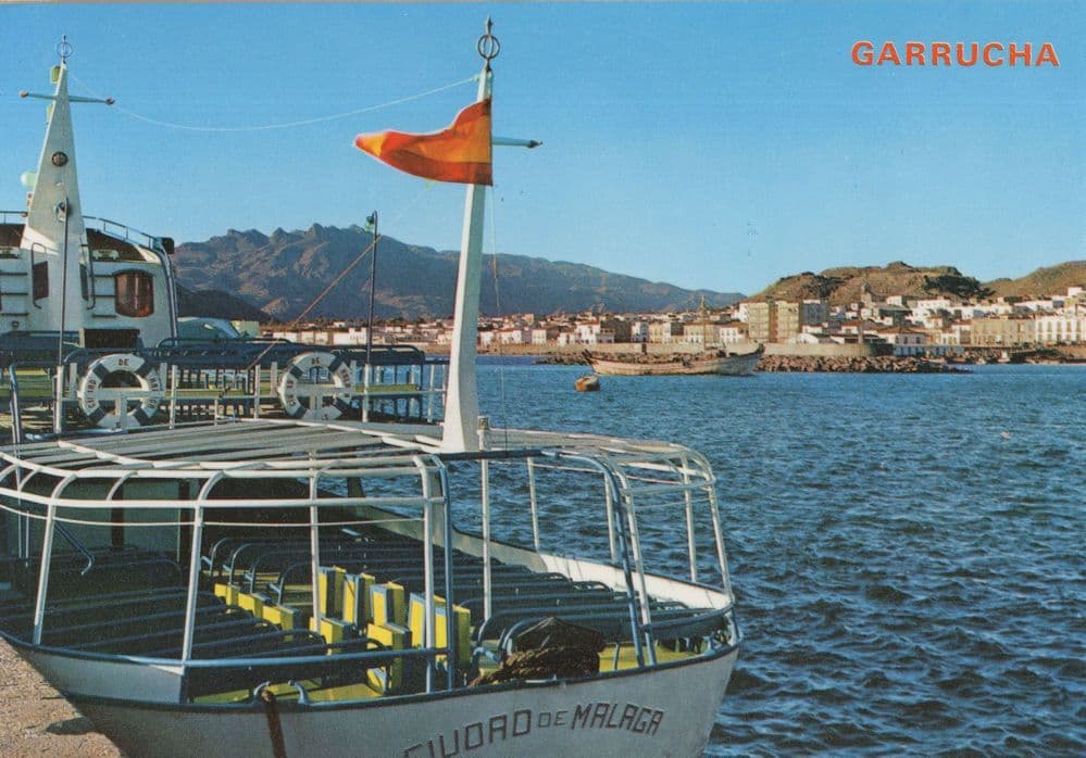 Malaga Ship at Garrucha Almeria Postcard