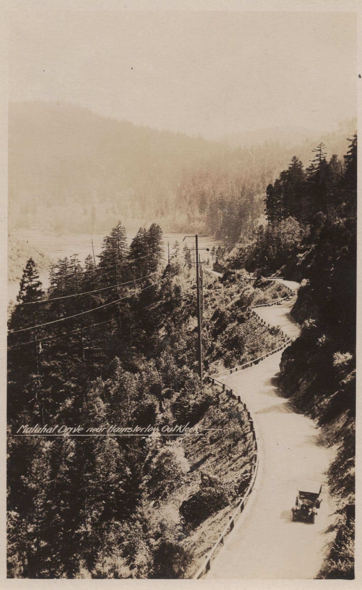 Malahal Drive Victoria BC Canada Real Photo Antique Postcard