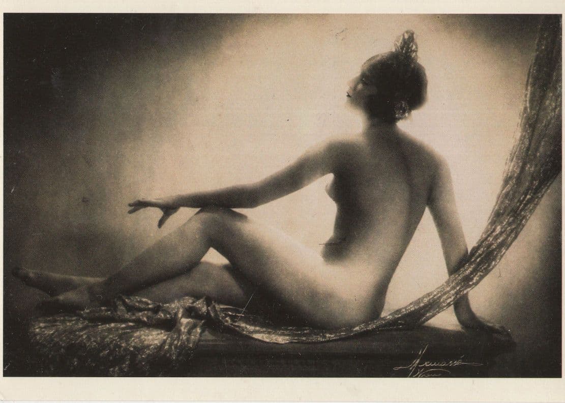 Manasse Risque Fishing Net Hairstyle Photo Art German Postcard