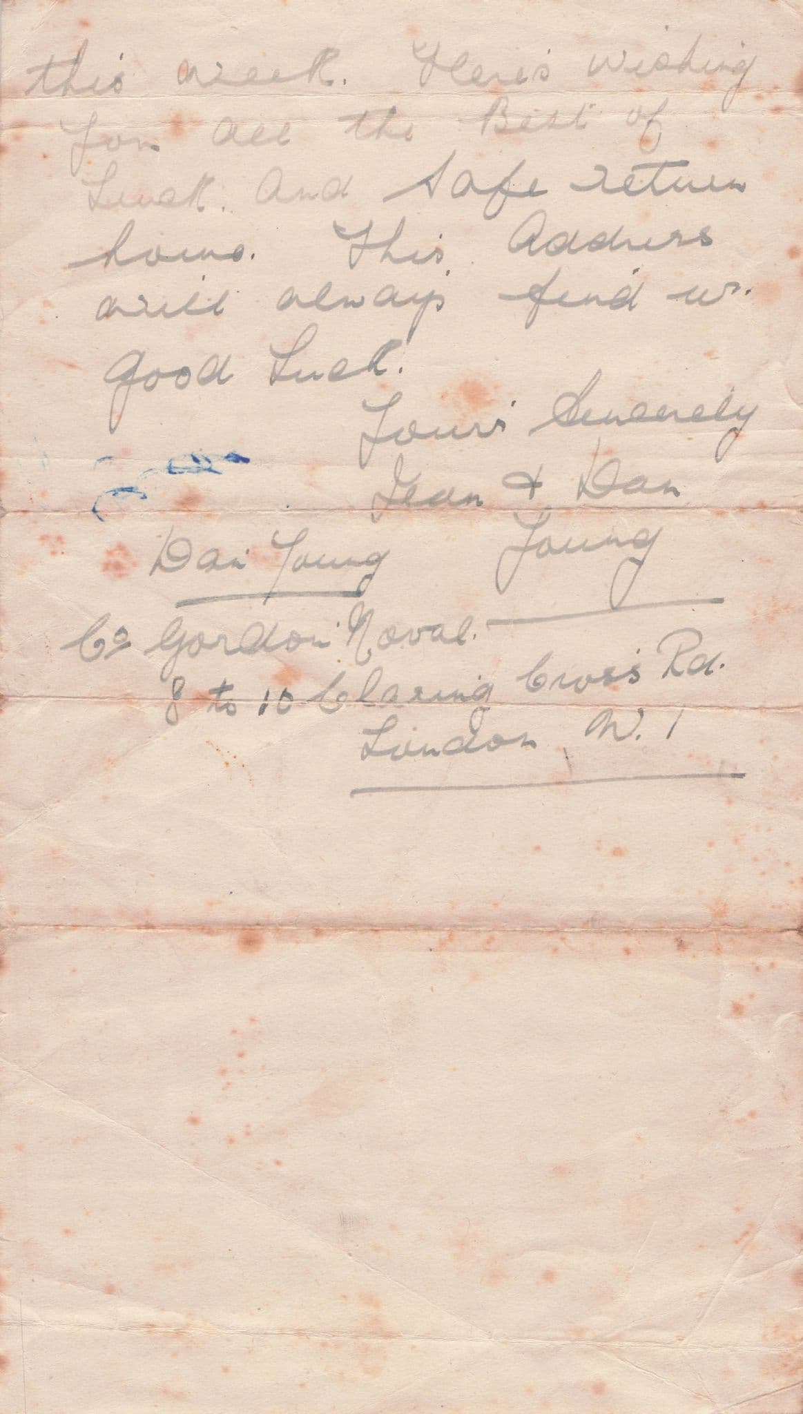 Manchester Theatre Dan Young Manchester Military Comedy Films Hand Signed Letter