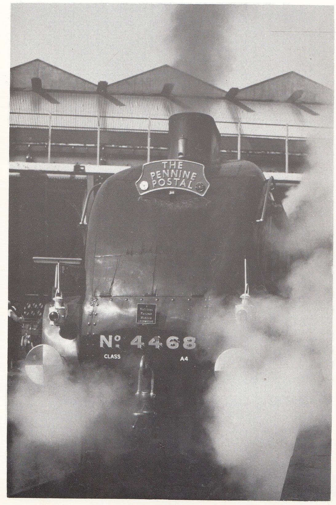 Manchester Victoria Station Pennine Postal 4468 Train Mallard in 1988 Postcard