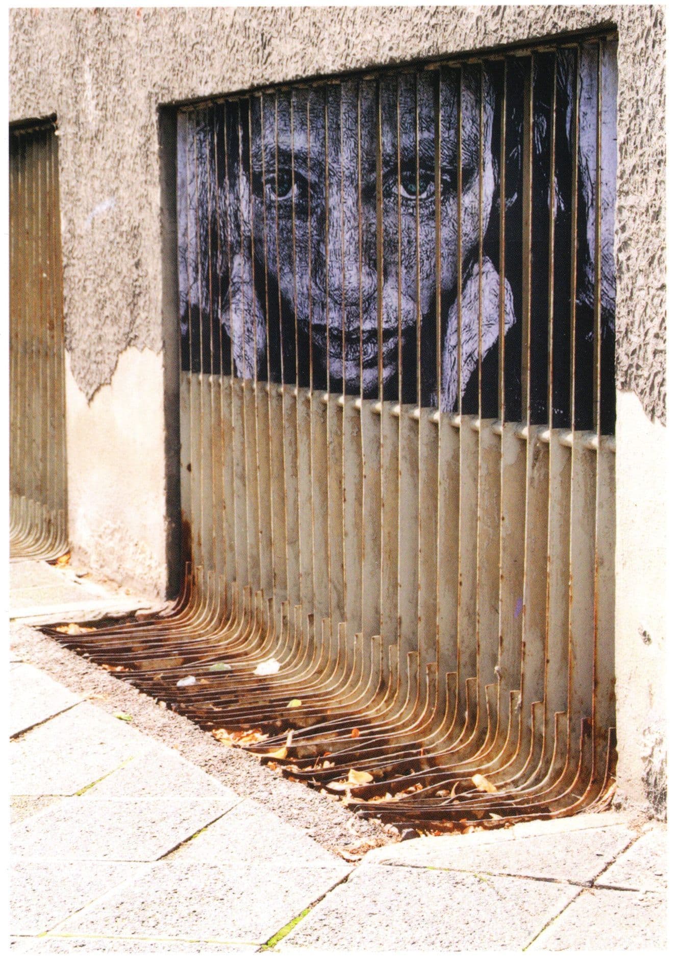 Mannheim German Girl Street Amazing Prison Art Postcard