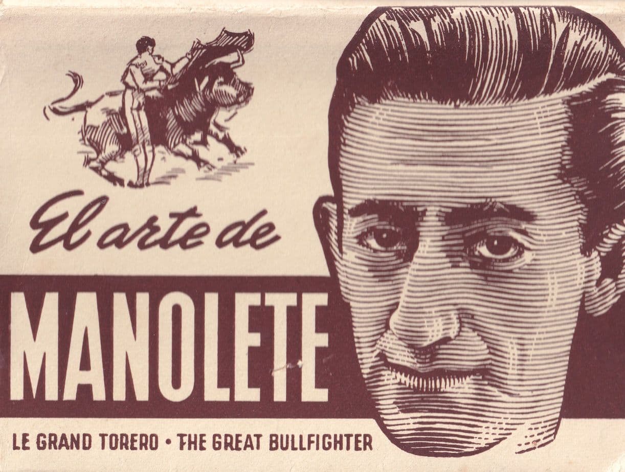 Manolette Great Bullfighter Grand Torero Painting Postcard Book