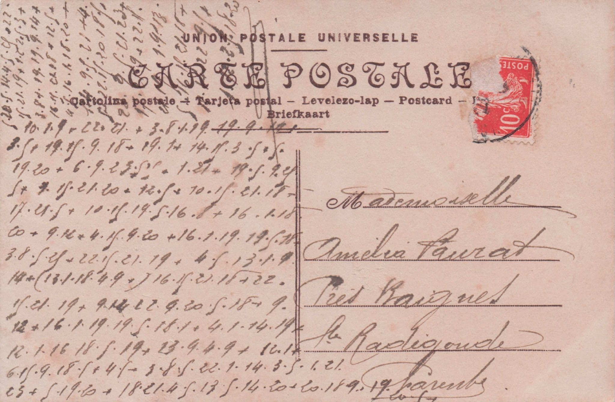 Mans Wandering Eyes Lovers Secret Spy Code Glamour Old Romantic Postcard