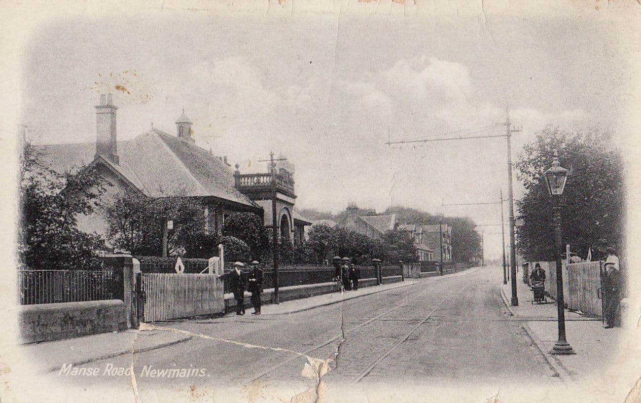 Manse Road Leven Scottish Torn Antique Postcard