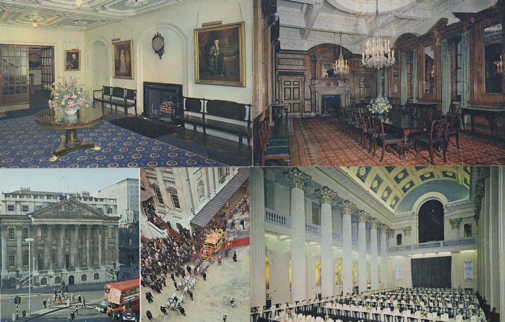 Mansion House London Lord Mayor Procession 4x Postcard s