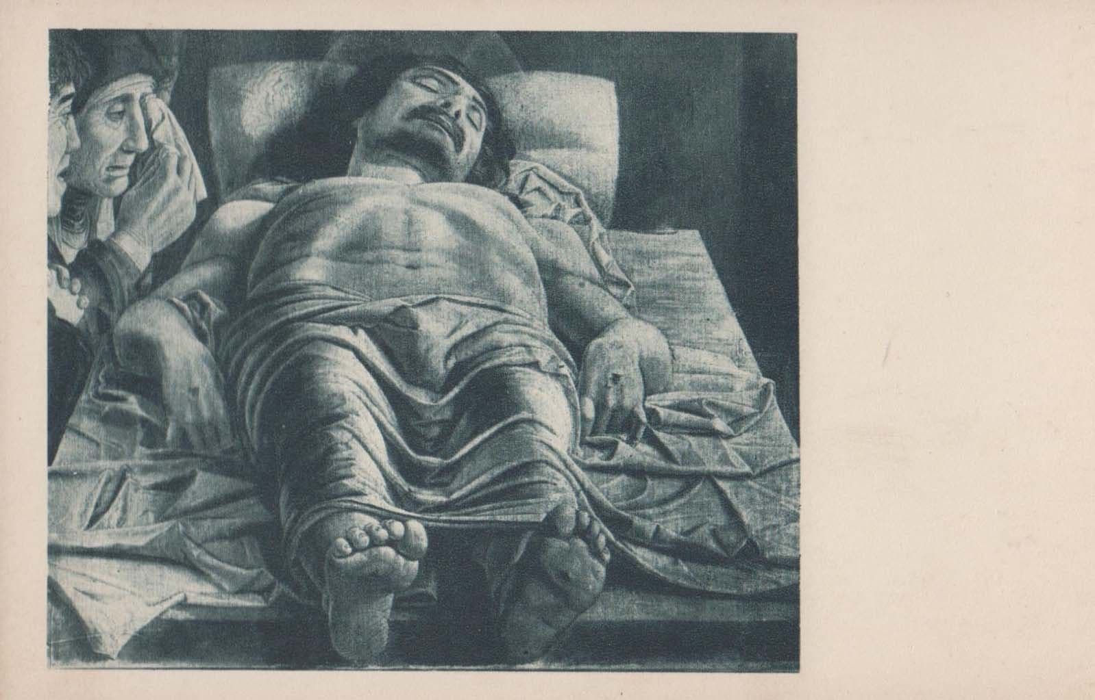 Mantegna The Dead Christ at Rome Italian Brera Gallery Old Painting Postcard