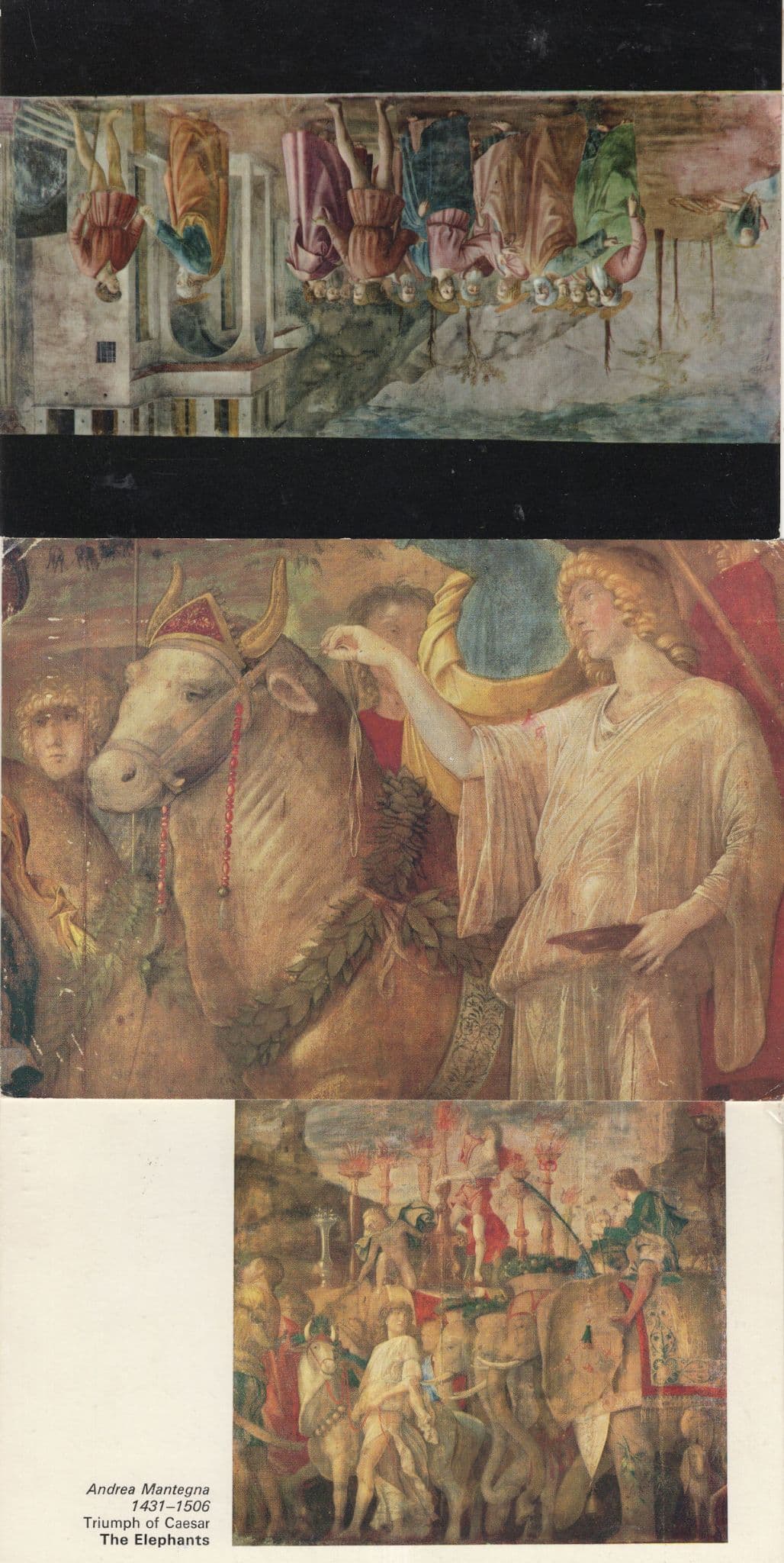 Mantegna The Triumph Of Julius Caesar 3x Roman Painting Postcard s