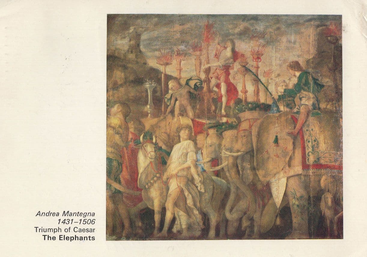 Mantegna The Triumph Of Julius Caesar 3x Roman Painting Postcard s