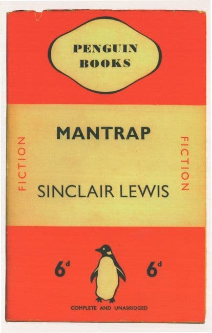 Mantrap Sinclair Lewis 1937 Book Postcard