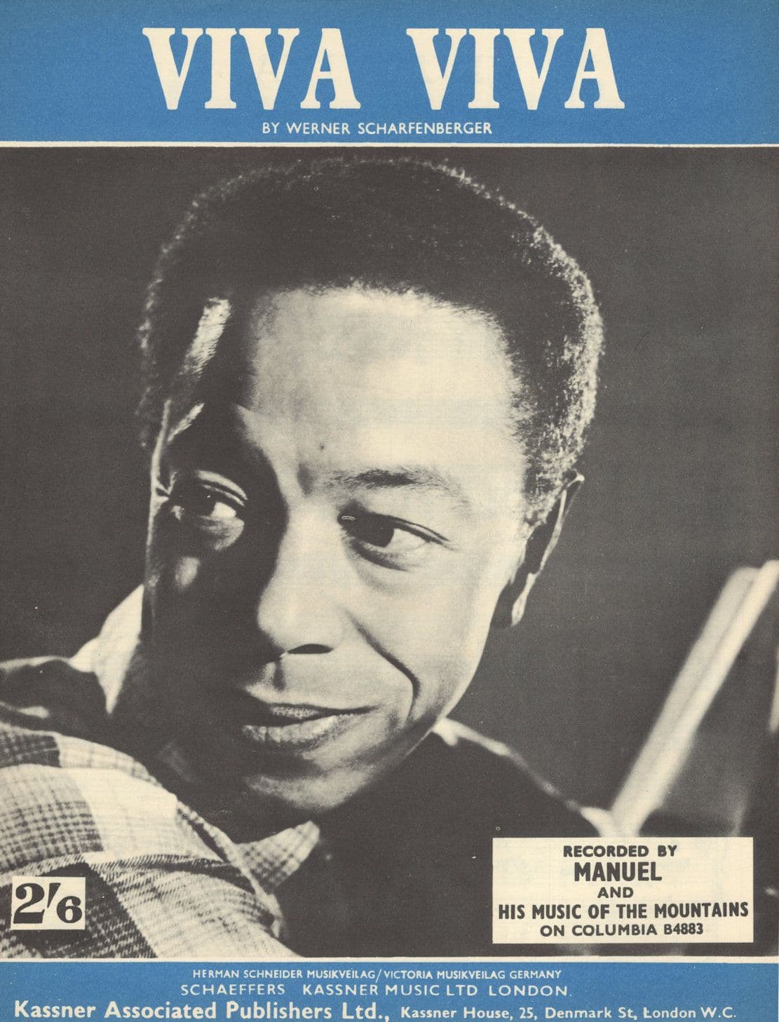Manuel & His Music Of The Mountains Viva Viva RARE Sheet Music