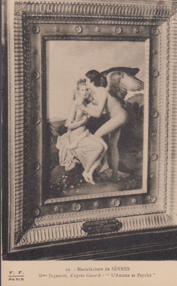 Manufacture De Sevres Madame Jaquotot D'Apres Gerard Antique French Postcard