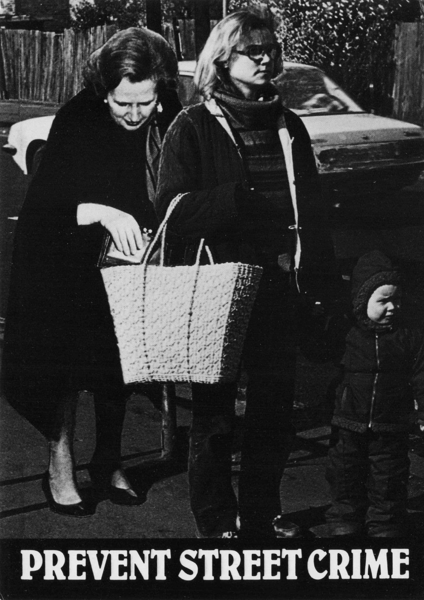Margaret Thatcher As Criminal Prevent Crime Comic Photo Postcard